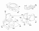 Blower Hsg Shielding Diagram and Parts List for 404707-1207-01  Briggs and Stratton Engine